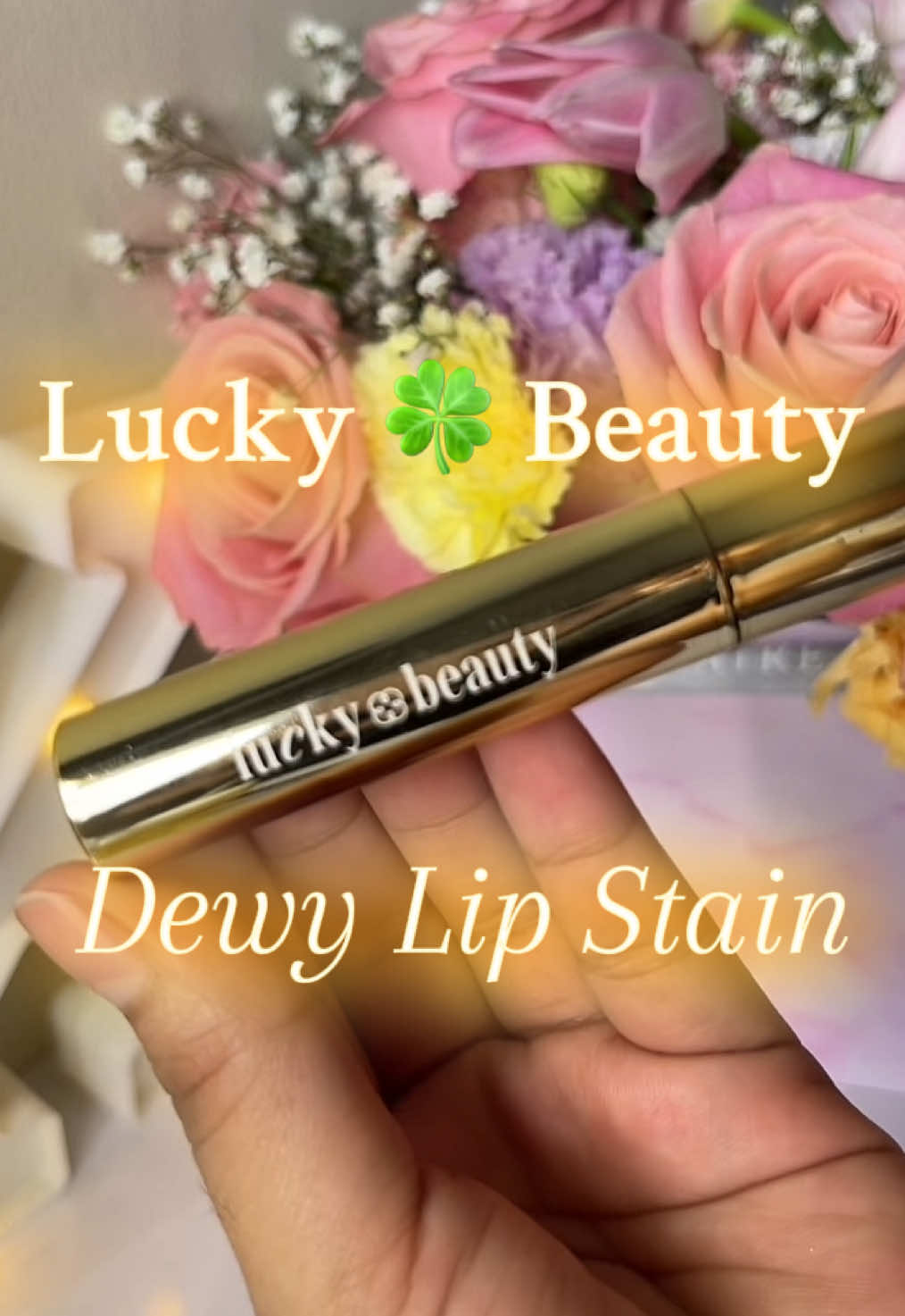 Razzle supermacy! Fave shade from @Lucky Beauty Inc lip stain collection🍀 #luckybeauty #lipstain #razzle #lips #liproducts #fyp #makeup #foryou #lips 