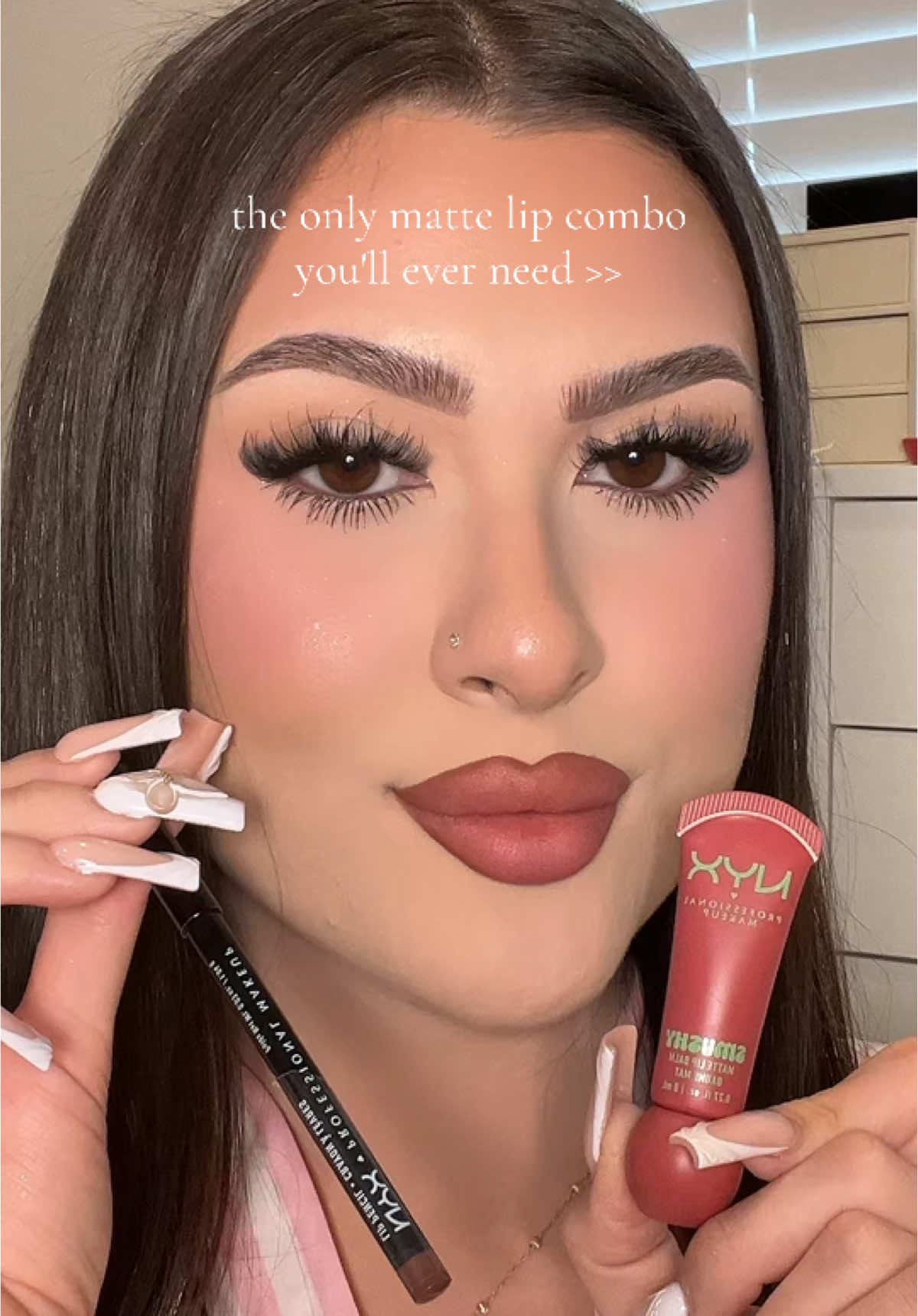 lip details 🍒 @NYX Professional Makeup lip liner in 