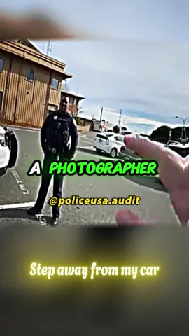 American tyrant cops too scared to get in his car with someone standing by him part 3 😤 #cops #police #policeoftiktok