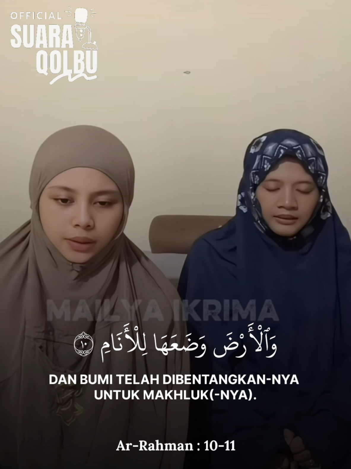 Bagian 132 | Tilawah Qur'an 🤍 🧕 @mailyaikrima_  📖 Qs, Ar-Rahman Ayat 10-11 . . . #tilawahquran #qoriah #qoriindonesia #viral #lewatberanda #fypage 