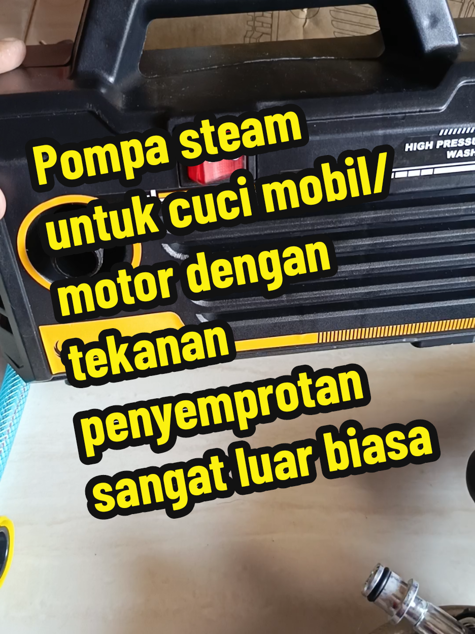Pompa steam untuk cuci mobil/motor dengan tekanan penyemprotan sangat luar biasa #cucimobil #cucimotor #pompaair #mesincucimotor #steammobil #soarfly 
