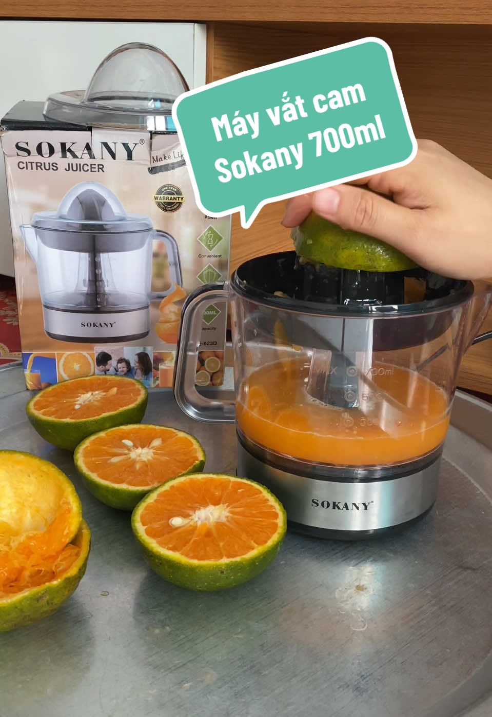 Máy vắt cam Sokany 700ml đang được trợ giá vắt nhanh không tốn sức#mayvatcam #mayvatcamtudong #mayvatcamsokany #huyenunin 