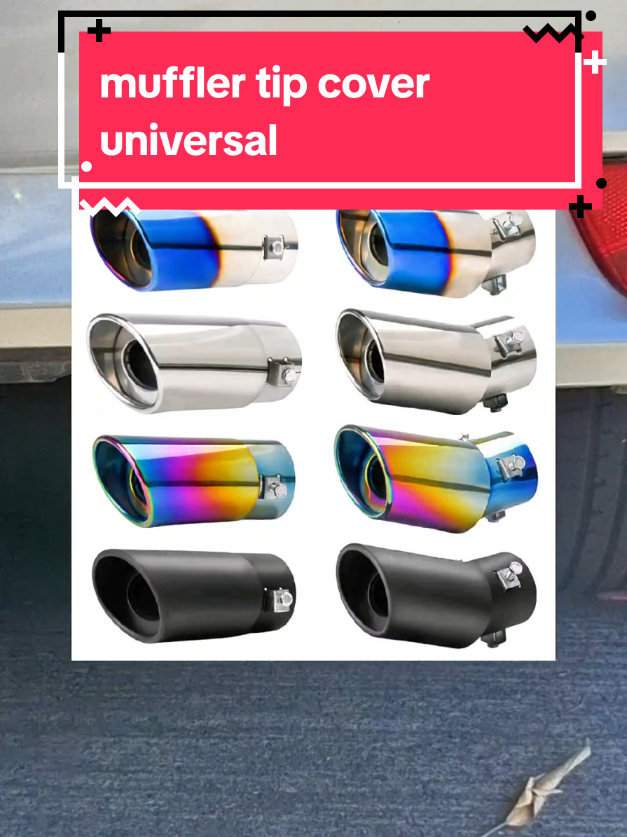 car muffler tip universal.  bended and straight. many color  design available.  #carmufflertip #caraccessories 