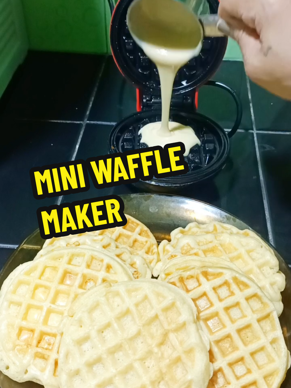 Breakfast goals? Achieved! Gamit ang cute na mini waffle maker na 'to, kahit saan, anytime, waffle time! Grab yours na.... #MiniWaffleMaker #WaffleTime #TikTokFinds #KitchenGoals  #EasyBreakfast #WaffleLover #TikTokMadeMeBuyIt #SmallButYummy #WaffleHack  #FoodiePH #KusinaFinds