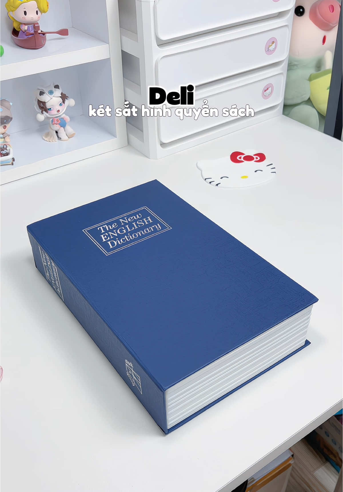 Két sắt hình quyển sách nè aaa🫰🏻#xh  cất đồ hông sợ mất đâu nè #mytamnunbox #xuhuong #viral #tiktok #xhuong #deli #ketsat 