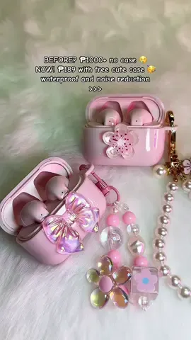 Waterproof earbuds with case and freebies ❤️ Earbuds can be used for any device with bluetooth connection 🦋 ✨Disclaimer: price of this product may change in the future with no prior notice specially when promotion ends✨ #earphone #earbuds #earbudswireless #bluetoothearphone #earpods #earphoneviral #earbudsviral #wirelessearphone #earbudsrecommendation #earbudswithcase #airpods #airpodspro #earphonecase 