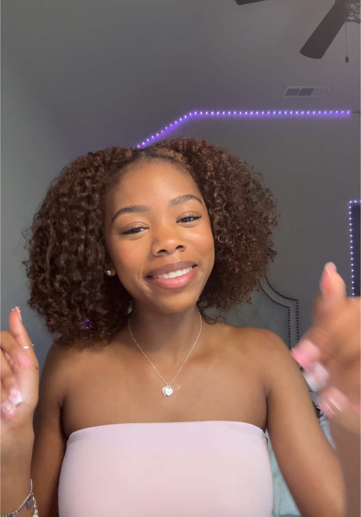 grwm for a grad party 🌸#foryoupage #viralvideo #curly #fypシ #twistout #naturalhair #foryou #domyhairwithme #grwmroutine #viral #fyp 