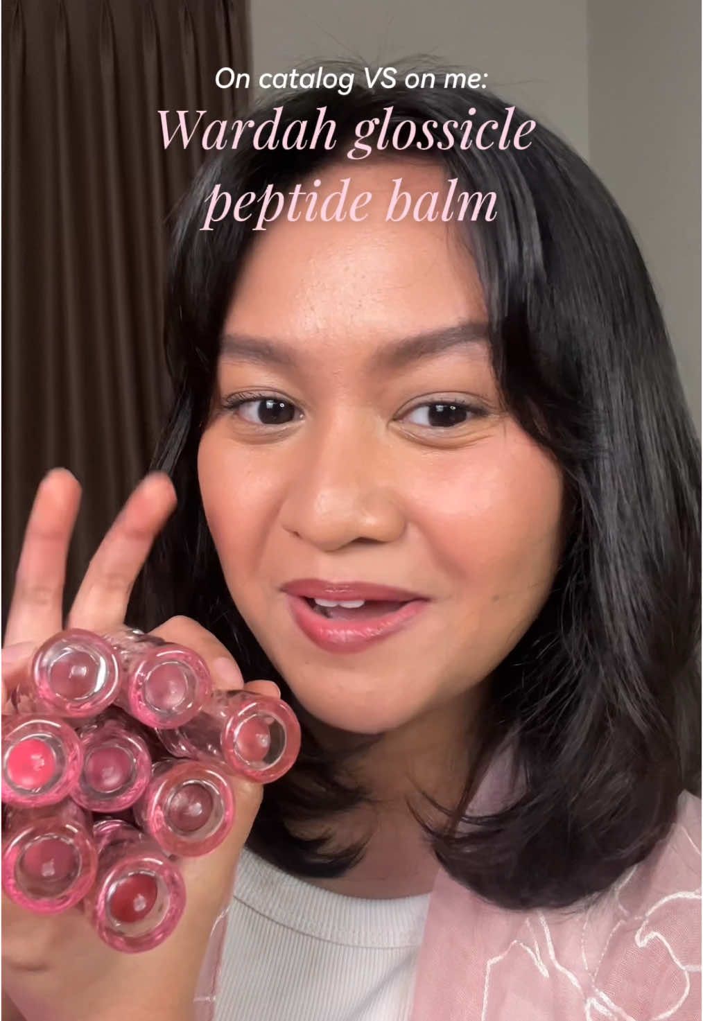 Asli ga nyangka ada warna gini di brand lokal, frosty cocoa bagus bgtt!!💋💗 @Wardah Beauty Official #Glossicle #WardahGlossicle #Glosscircle #tintedlipbalm #tanskin #bibirgelap #twotonedlips 