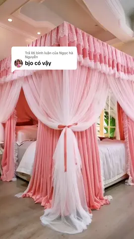 Trả lời @Ngọc hà Nguyễn bạn tham khảo mẫu này ạ. Màn chống muỗi Phòng Ngủ Tích hợp phong cách công chúa cao cấp #manchongmuoi #xuhuong 