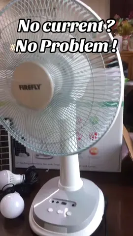 Perfect ngayon na laging nawawalan ng koryente ☺️😘 #firefly #solarelectricfan #solarfan #solarfanwithbulb #rechargeableelectricfan #rechargeablefan 