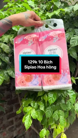 Thùng 10 bịch giấy treo đa năng, sipiao hoa hồng 1100 tờ, 4 lớp tặng kèm móc treo tiện lợi #khangiay #sipiao #sipiao_hoa_hong #giayruttreotuong #xuhuong #viral 
