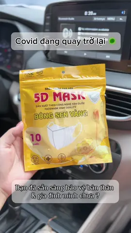 Covid đang quay trở lại 🦠 Bạn đã sẵn sàng bảo vệ bản thân & gia đình mình chưa ? 😷 #khautrang #khautrang5d #khautrangchongnang #khautrangbongsenvang #khautrangchongtiauv #suckhoe #doisong #covid #dichbenh #review #riviucunghuong #xuhuong #muataitiktokshop #tiktok #viral #xh #fyb 