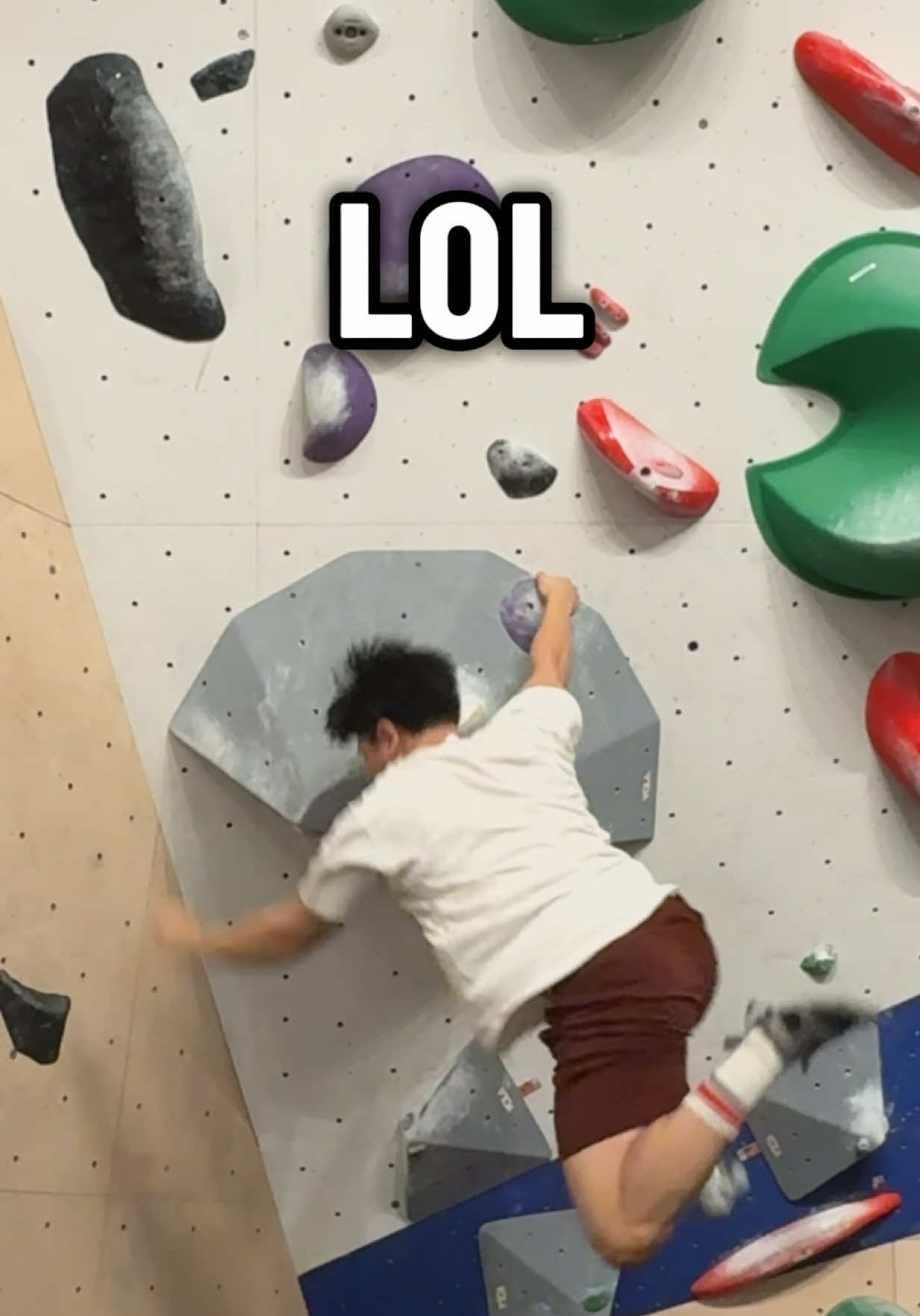 caveman brain loading… #bouldering #gym #Fitness #fyp 