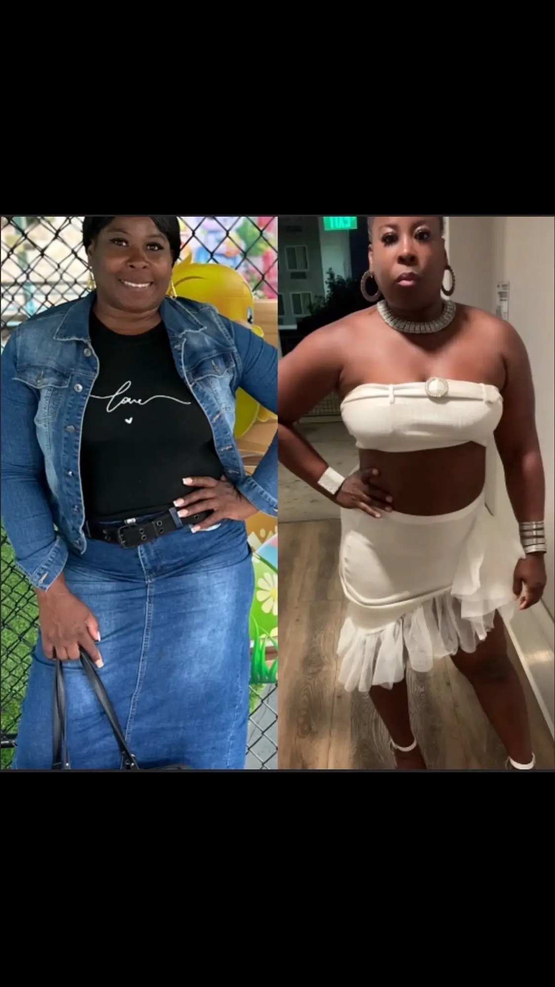Down  10 lbs, my neck had fat on the before picture 😂😂😂😂