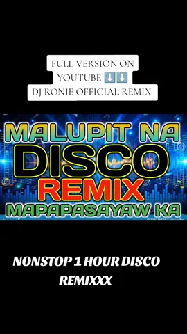 NONSTOP DISCO REMIX MASA BANGER 2025  #discoremix #tiktok #djronie 