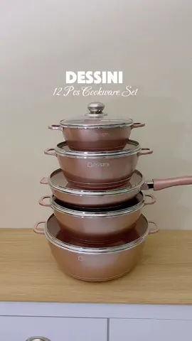 Tengah promo 12pcs tak smpai 150 pon ! 😍 @DESSINI Malaysia #dessini #dessinicookware #cookwareset #cookware #dessinioriginal 