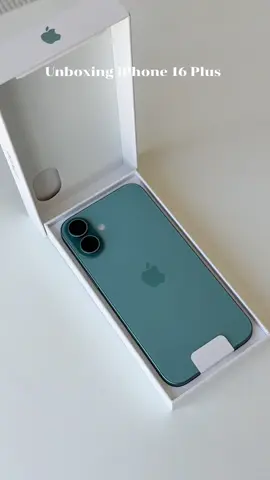 Unboxing iPhone 16 Plus Teal.🩵#iphone16plus #shopiphone_kad #ผ่อนไปใช้ไป 