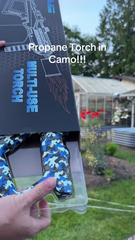 The camo is way cooler looking than I thought it was gonna be. #torch #propane #trending #bonfire #powerful #creatorsearchinsights 