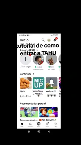 tutorial de como entrar a TAHU