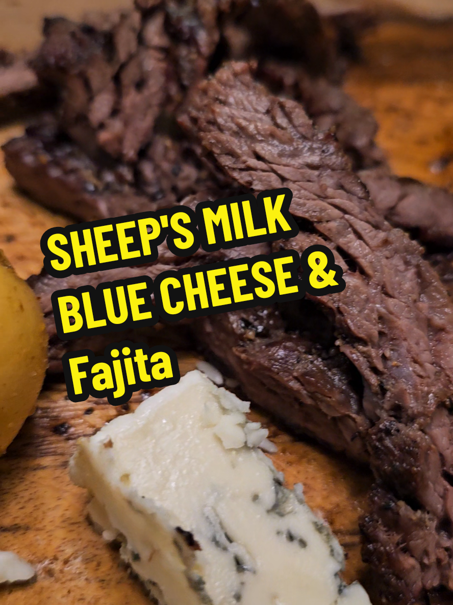 Sheep's Milk Blue Cheese  Chimichurri with Chile Piquin  Smoked Potatoes with Chile Piquin Lemon Pepper  Sirloin Fajita with Vaquero Beef Rub