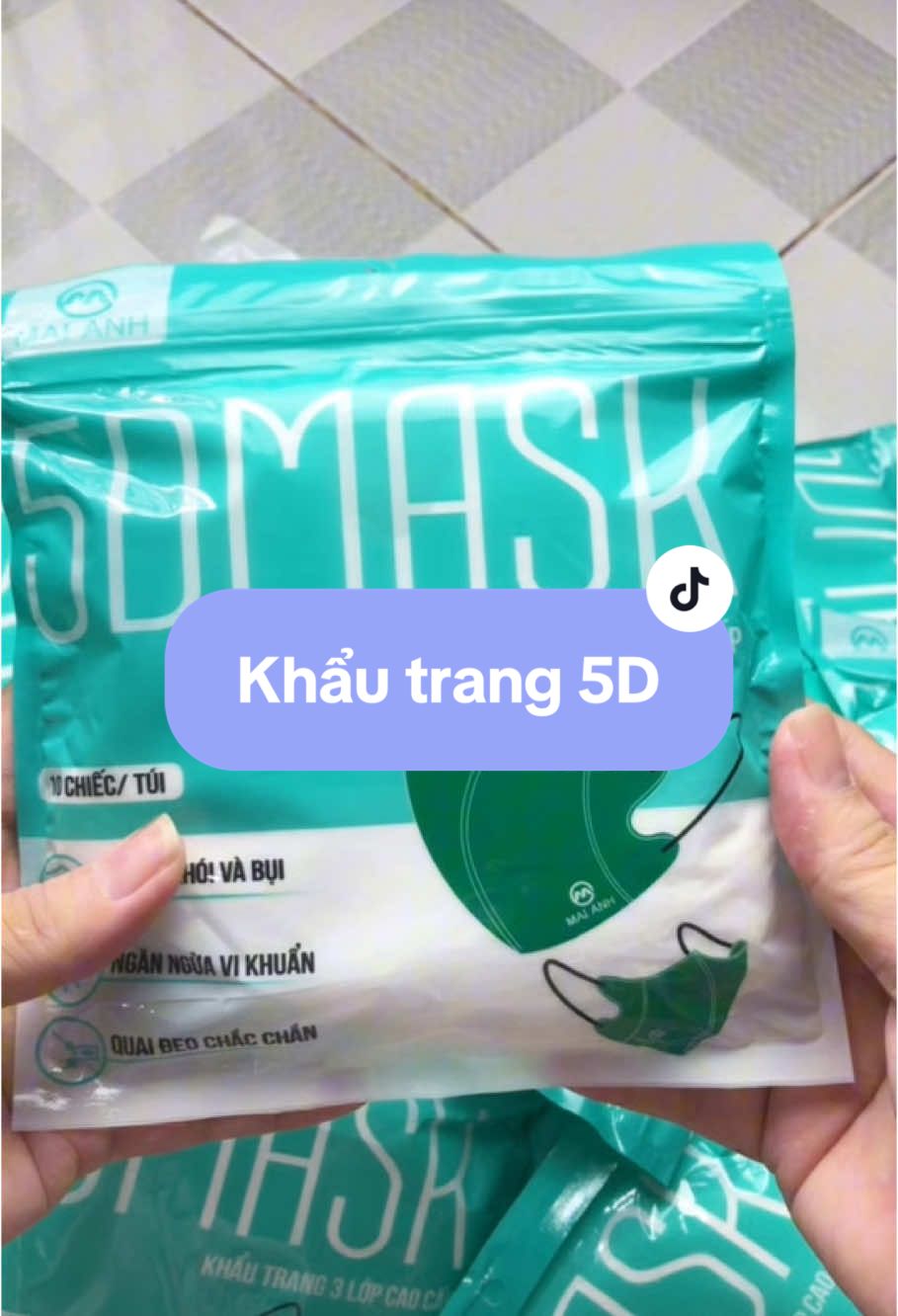 Khẩu trang mai anh 5D kháng khuẩn #tiemnhathuy #khautrang #khautrang5d #khautrangmaianh #khautrang3lơp #khautrangchonggiotban #xuhuong 