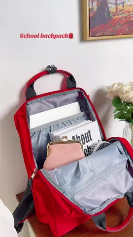 My school backpack🎒💯#backpack #cutebackpack #girlsbag #packwithme #backtoschool #collegebackpack #backpacking #collegebag #schoolbag #whatsinmybag 