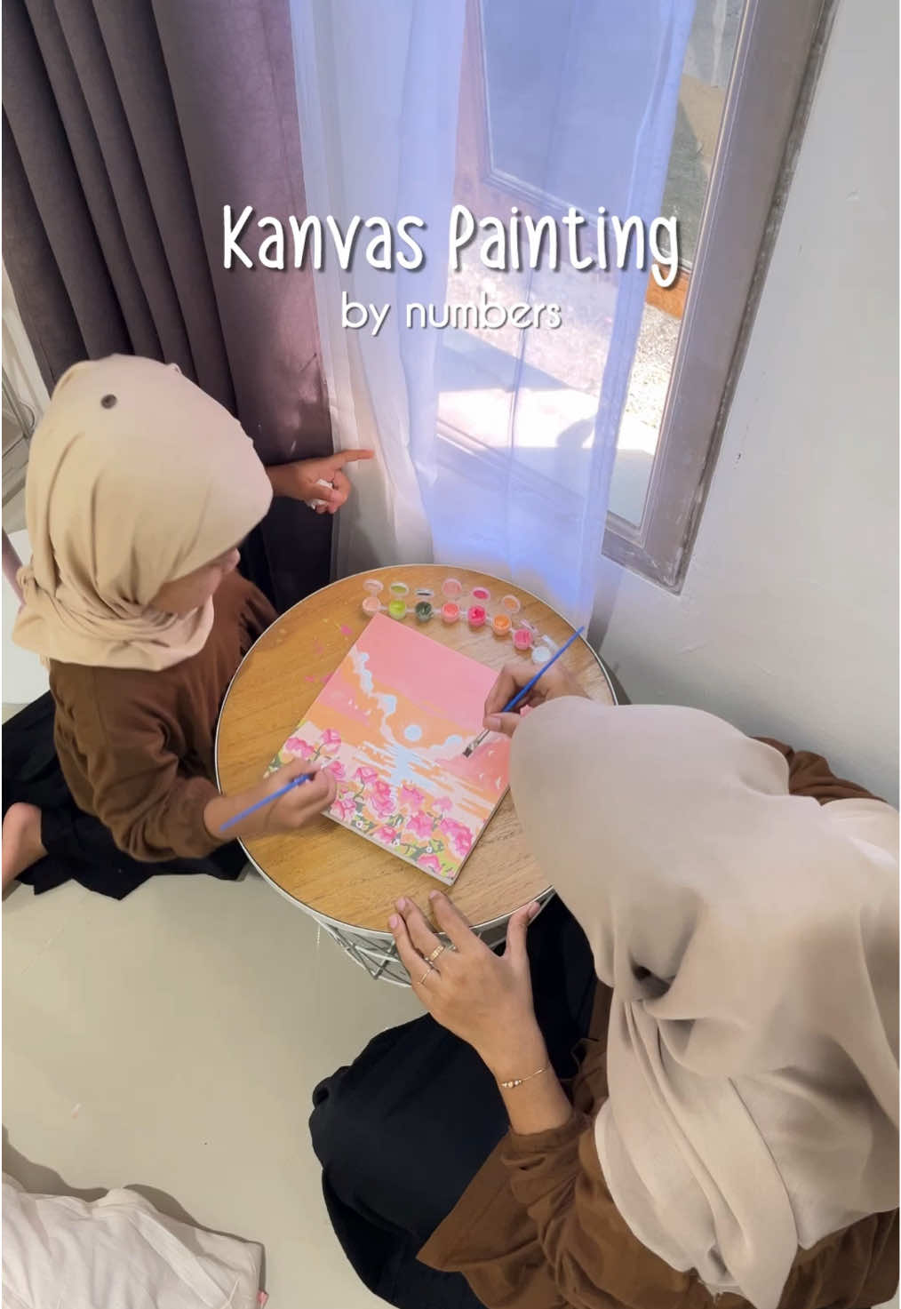 kanvas painting by Numbers, introvert makin asyik dirumah😂 yuk cobain ! #melukis #kamaraesthetic #lukisan #dekorasikamar #fyp 