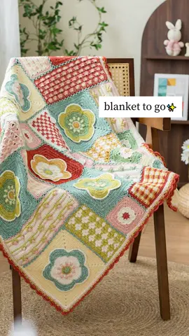 blanket to go✨ view patterb&tutorial on my web: en.susudiy.com Pattern: Portable Motif Blanket Yarn: Susan's Family Impression Misty Feather Hook: 3.0 mm #crochet #crochetbalnket #crochetpattern #crochettutorial #yarn #foryou #explore #blanket #ideas