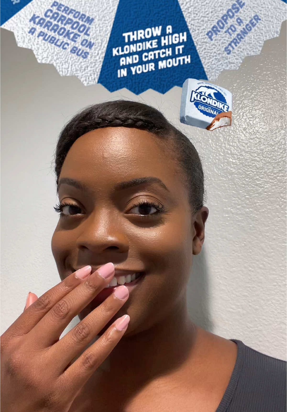 @KlondikeBarOfficial this is so fun! Now I want to try the other dares 🤭 #klondikebar #dare #fun 