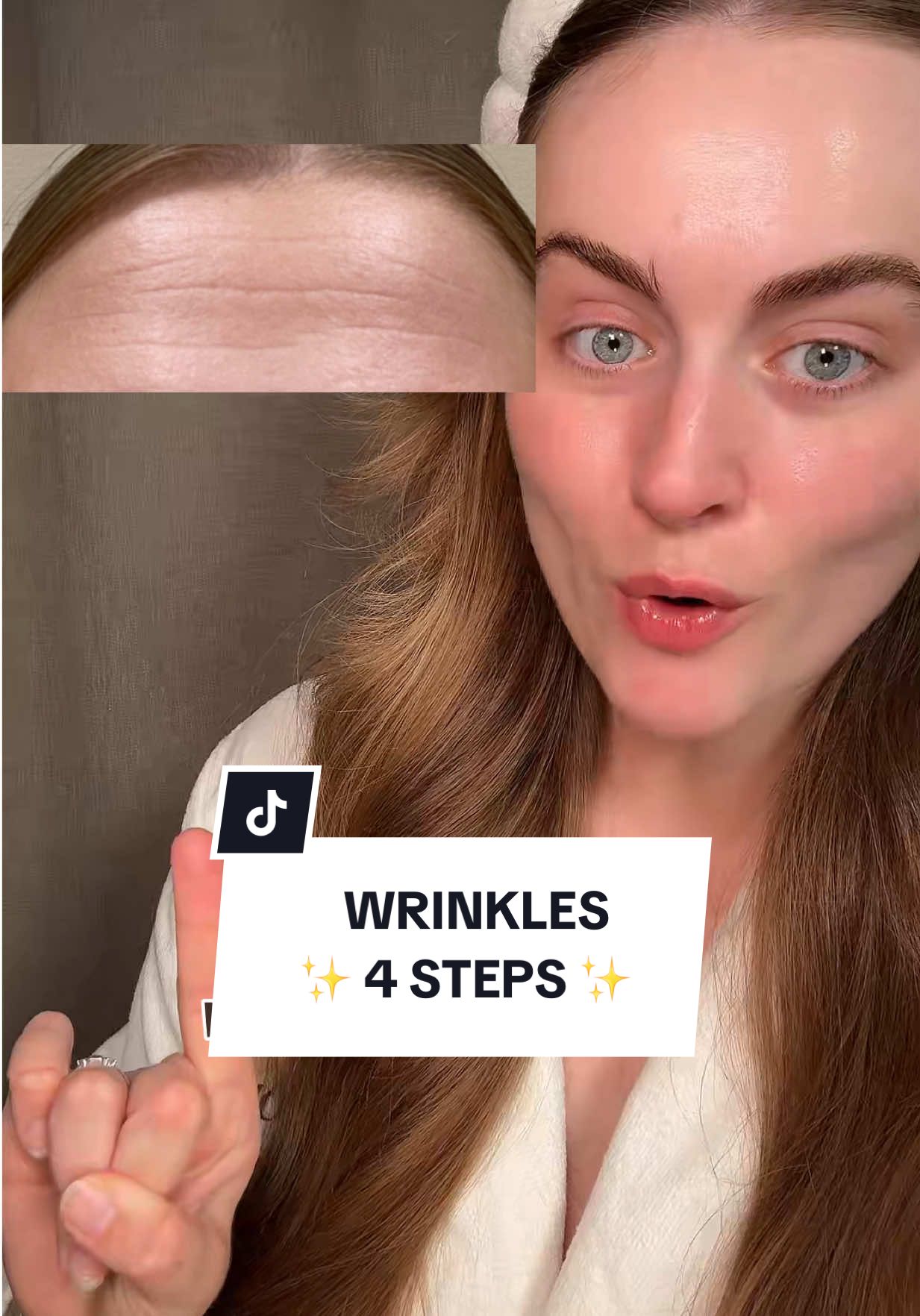 Always build up your tolerance when integrating a new product 🤩 We don’t want them broken skin barriers ONLY byebye wrinkly skin 👋🏼 #wrinkles #deeplines #skinroutine #skintips 