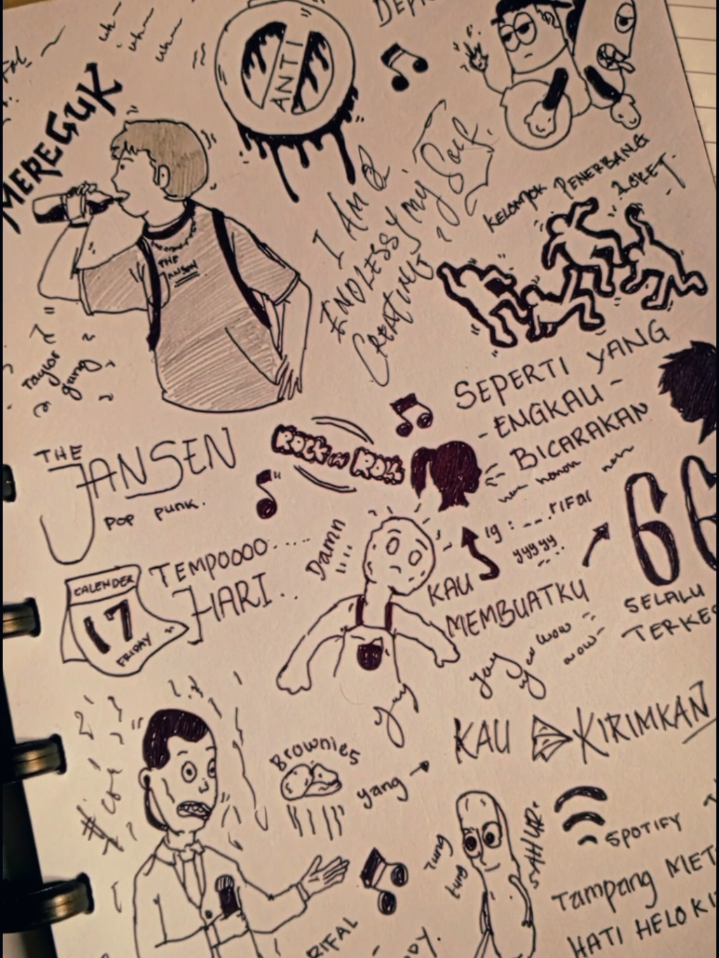Mereguk Anti Depresan lagi nih bree SB fakk #thejansen #poppunkmusic #drawing #thejansenjugaa? #rifal #fypage 