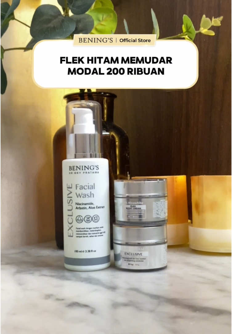 Atasi flek hitam membandelmu menggunakan paket flex mencerahkan 1 ini😍 #skinmologybybeningsindonesia #skinmology #paydaysale 