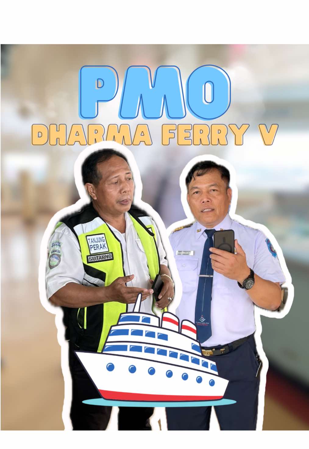 Kunjungan PMO ke kapal Dharma Ferry V di pelabuhan Tanjung Perak. Tonton sampai akhir untuk tahu pesan tersembunyi👨‍✈️ 😎 #bmkgtanjungperak #viral #fyp #4upageシ #pmo 