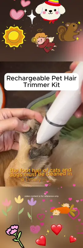 “Perfect for small pets! Gentle, safe, and rechargeable! 🐕🐈” #SmallPetCare #RechargeableTrimmer #PetGroomingKit #DogAndCat #QuietClipper 