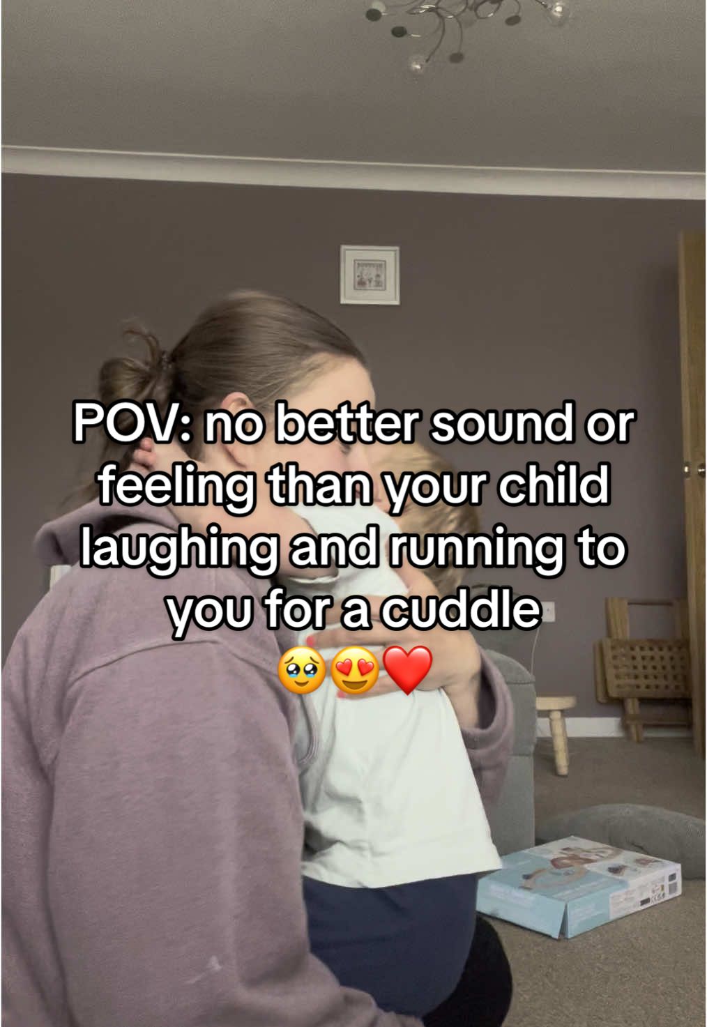 There is no better sound or feeling than your child laughing and running up to you to give you a big cuddle 🥹😍❤️ #bestfeelingever #toddlersoftiktok #mumandson #momandson #cuddles #laughing #growmyaccount #fyp 