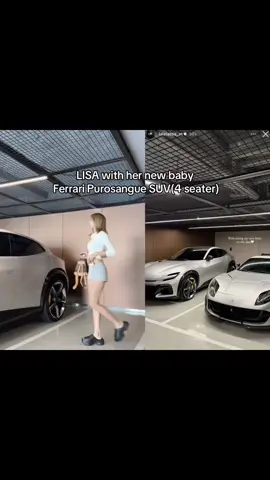 LISA with her new baby  Ferrari Purosangue SUV(4 seater) #LISA #LALISA #LLOUD 