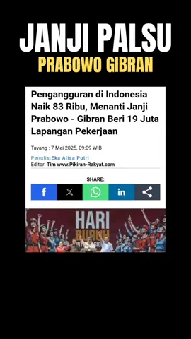 janji palsu lapangan kerja Prabowo Gibran #phk #lapangankerja #prabowo #gibran #janji #janjipalsu #prabowogibran 