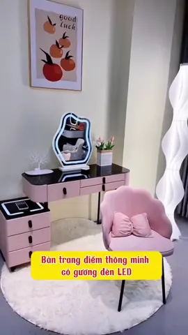 Bàn trang điểm thông minh có gương đèn LED #bantrangdiem #bantrangdiemthongminh #review #xuhuong 