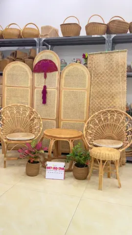 Bàn ghế mây chất lượng xuất khẩu giá siêu yêu 🥰🥰🥰