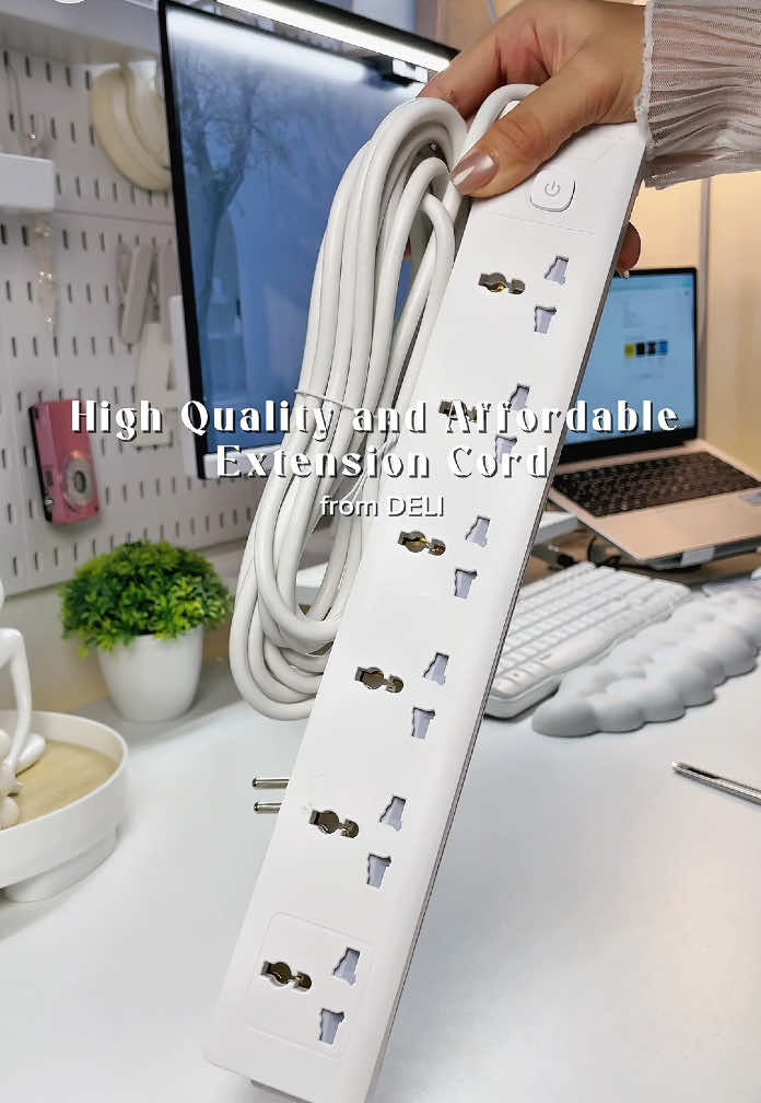 Heavy duty extension cord from @Vusign by Deli , madaming slot and very high quality pa, sure na safe sa paggamit🙌🏻💯💗 #heavydutyextensionsocket #heavydutyextension #extensions #universalsocket #fyp 