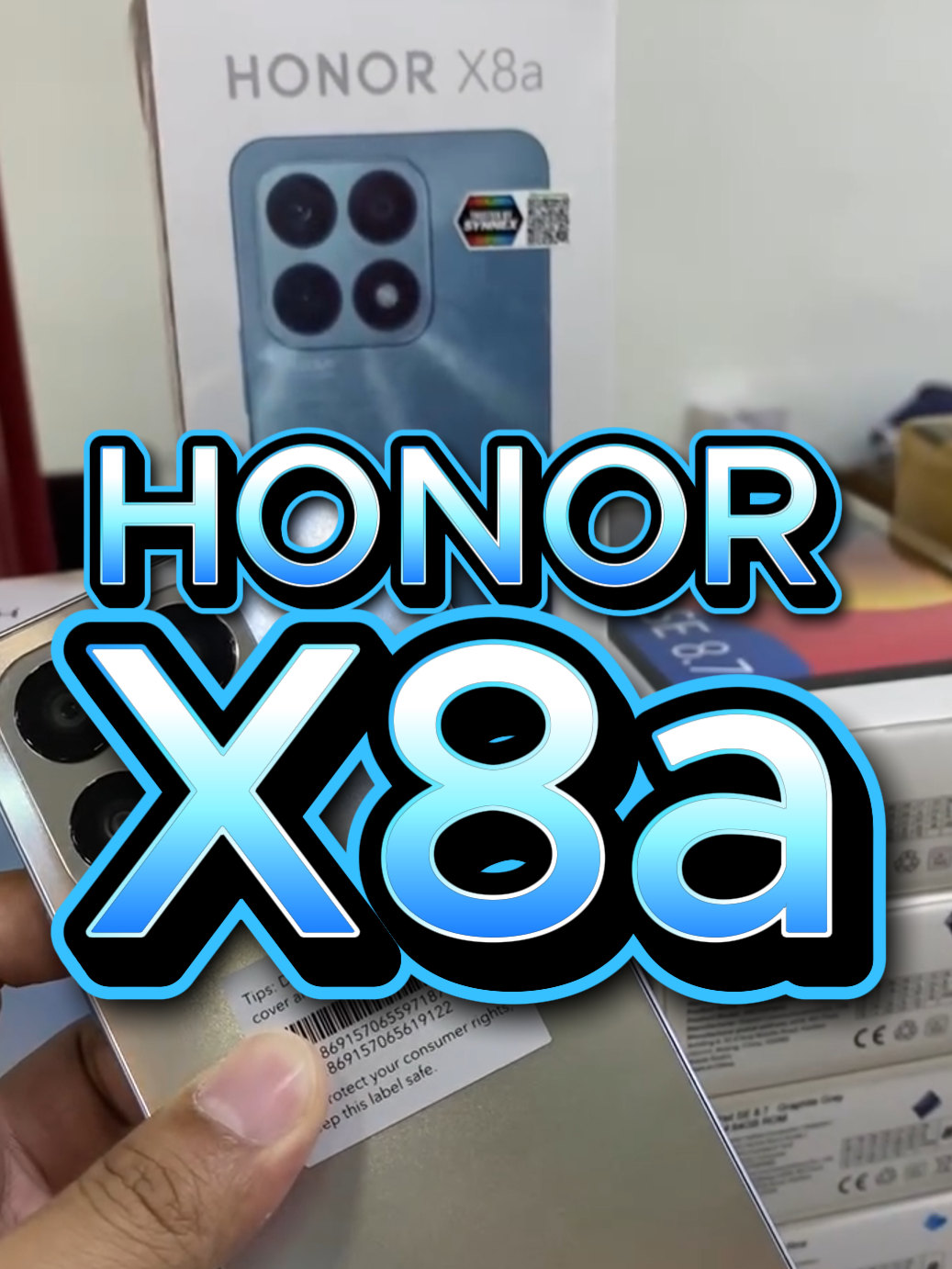 Honor X8a  บางเบาแต่ทรงพลัง การออกแบบที่ประณีตเคลือบผิวด้วยผลึกทรายก็จับแสงระยิบระยับ ถ่ายสนุกทุกช็อตด้วยกล้อง 100MP คมชัดทุกรายเอียด Design ที่สวยงามด้วยสีจอแสดงผลความแตกต่างของสีที่รับรู้จะถูกกำจัดอย่างมีประสิทธิภาพ แบตเตอรี่ขนาดใหญ่ 4500mAh พลังพิเศษในทุกวันทั้งยังมาพร้อม Honor SuperCharge 22.5W สามารถชาร์จได้ถึง 50% ใน 30 นาที ปลอดภัยและมีประสิทธิภาพ #มือถือ #มือถือราคาดี #นินจาโอม #สมาร์ทโฟน