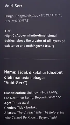 Iseng Buat Char Sendiri Dengan Feats yg OverWank 😹😹 ---------------------------- CR:@𝙔𝙪𝙧𝙖𝙖𝙒𝙖𝙣𝙜𝙮𝙮'ft 𝙂𝘾  ---------------------------- #Myfiction#fictionalcharacters#fiction#vsbattle#fyp#abbysofdarkness 