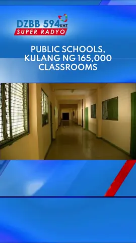 Kakulangan sa silid-aralan sa mga pampublikong paaralan, umaabot sa 165,000, ayon sa Dept. of Education. #dzbb #tiktoknewsph #breakingnewsph #foryou #flashreport #fyp #fypシ゚