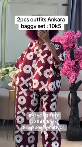 Two pc Ankara baggy outfits set . #2pcset #twopieceset #twopieceoutfit #outfitinspo 