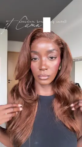 I found the perfect chocolate brown wig 🤎🫶🏾 🍫 let me plug you  @cumasehair_amazon  use code OXDLALF5 for discount 🙊  #cumasehair #amazonwig #chocolatebrownwig #weargowig #brownwig #wiginstall 