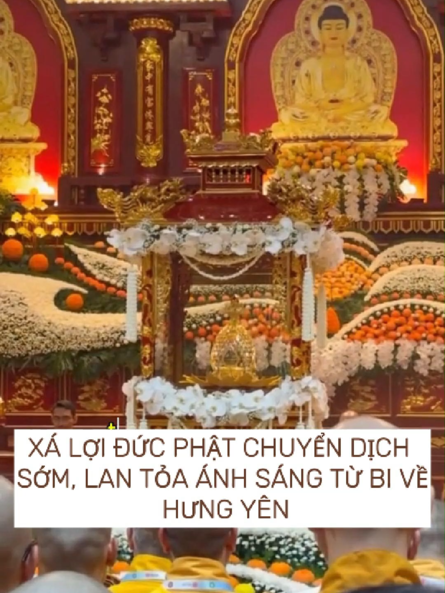 xá lợi Đức Phật chuyể dịch sớm, lan tỏa ánh sáng từ bi về Hưng Yên ##tiemsimphuckhi #simphuckhi #vesak #vesak2025 #xaloiphat #chuachuong #hungyen