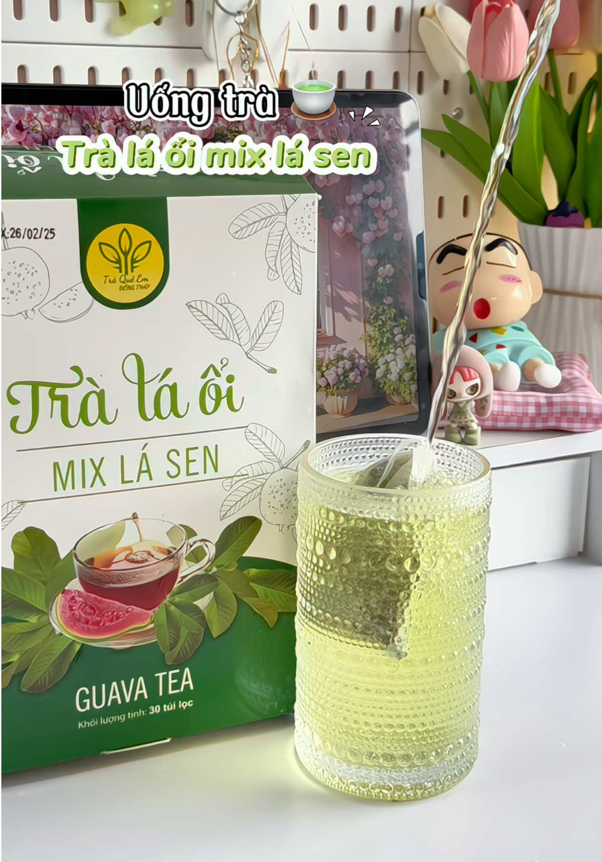 Mấy bà ơi , chuyển sang uống trà lá ổi mix lá sen giống tui nè tôt cho hệ tiêu hoá còn chăm da nữa . Vị ngọt thanh chát nhẹ dễ uống nha #tralaoimixlasen #tràlaoimixlasen #tralaoi #tralasen #thaosun 