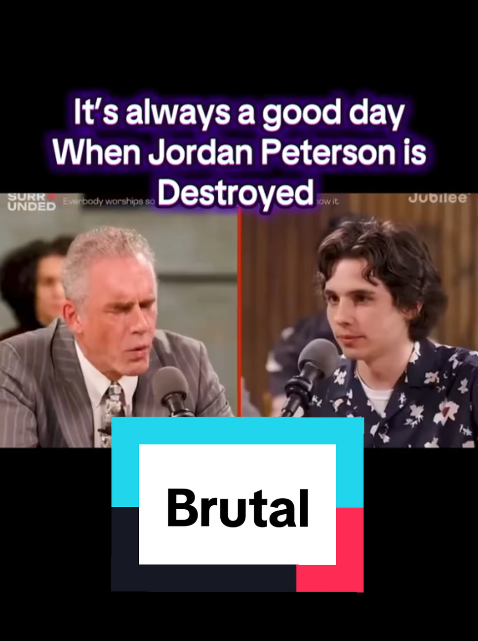 The incident you're referring to involves Jordan Peterson's appearance in a Jubilee video titled 