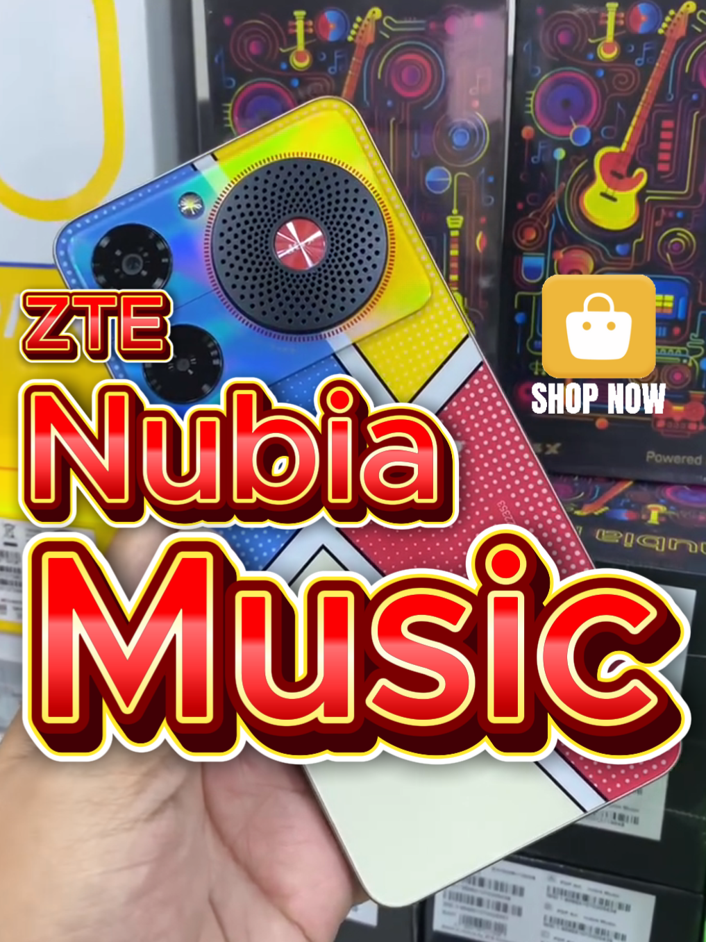 ZTE Nubia Music สมาร์ทโฟนดีไซน์แบบกล้องคลาสสิค ลำโพงขนาดใหญ่ เสียงดังกระหึ่ม 600% เปล่งแสงรอบหน้าจอกับรอบวงกลมช่องลำโพง มีเสาอากาศรับสัญญาณคลื่นวิทยุ FM ในตัว  แบตอึด ลดช้า เหมาะทุกไลฟ์สไตล์การใช้งาน #มือถือ #มือถือราคาดี #นินจาโอม #สมาร์ทโฟน