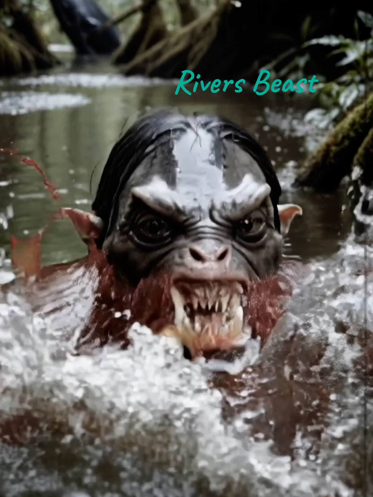 PAKTAM RIVER BEAST . Hantu Aek Pengintai Kang Pancing . #horrortok #fypシ゚viral🖤tiktok  #penampakan #hantuaek #danau #jambi 